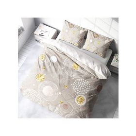 Monohome Soft Circles 3D Saten Pamuk Çift Kişilik Nevresim Takım