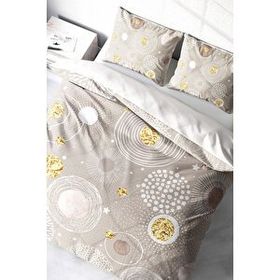 Monohome Soft Circles 3D Saten Pamuk Çift Kişilik Nevresim Takım