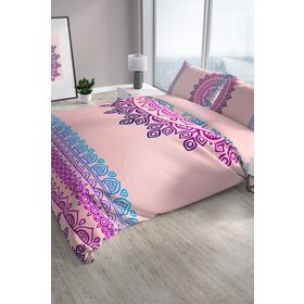 Monohome Soft Mandala Klasik Renkli Çift Kişilik 200x220 cm Nevresim Takımı