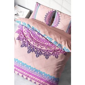 Monohome Soft Mandala Klasik Renkli Çift Kişilik 200x220 cm Nevresim Takımı