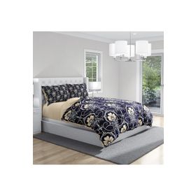 Monohome Soft Night Klasik Renkli Çift Kişilik 200x220 cm Nevresim Takımı