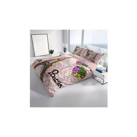 Monohome Soft Paris 3D Renkli Çift Kişilik 200x220 cm Nevresim Takımı