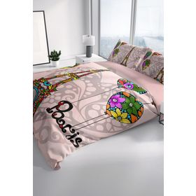 Monohome Soft Paris 3D Renkli Çift Kişilik 200x220 cm Nevresim Takımı