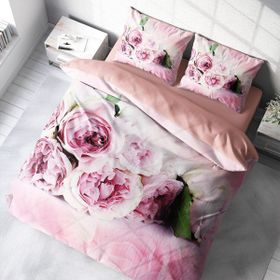 Monohome SoftRose 3D Renkli Çift Kişilik 200x220 cm Nevresim Takımı