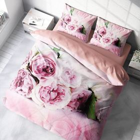 Monohome SoftRose 3D Renkli Çift Kişilik 200x220 cm Nevresim Takımı