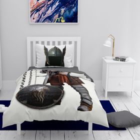 Monohome Şövalye 3D Pamuk Saten Renkli Çocuk 160x220 cm Nevresim Takımı