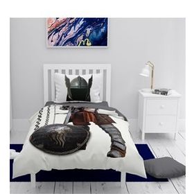 Monohome Şövalye 3D Pamuk Saten Renkli Çocuk 160x220 cm Nevresim Takımı