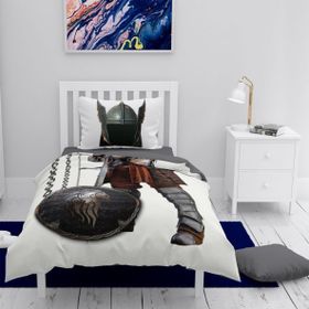Monohome Şövalye 3D Pamuk Saten Renkli Çocuk 160x220 cm Nevresim Takımı