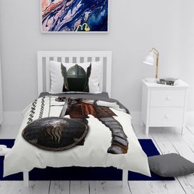 Monohome Şövalye 3D Pamuk Saten Renkli Çocuk 160x220 cm Nevresim Takımı