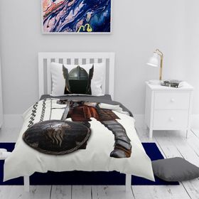 Monohome Şövalye 3D Pamuk Saten Renkli Çocuk 160x220 cm Nevresim Takımı