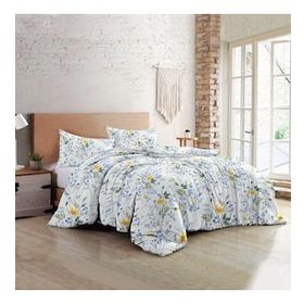 Monohome Spring Floral Luxury Pamuk Saten Çift Kişilik Nevresim Takımı