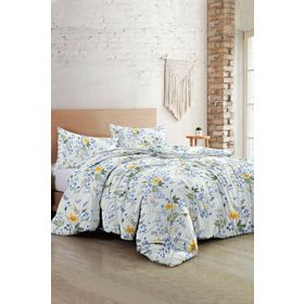 Monohome Spring Floral Luxury Pamuk Saten Çift Kişilik Nevresim Takımı