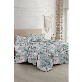 Monohome Spring Fresh Luxury Pamuk Saten Çift Kişilik Nevresim Takımı