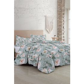 Monohome Spring Fresh Luxury Pamuk Saten Çift Kişilik Nevresim Takımı