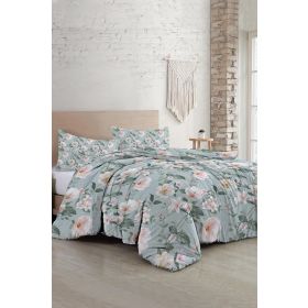 Monohome Spring Fresh Luxury Pamuk Saten Çift Kişilik Nevresim Takımı