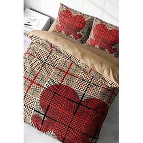 Monohome Square Heart 3D Renkli Çift Kişilik 200x220 cm Nevresim Takımı