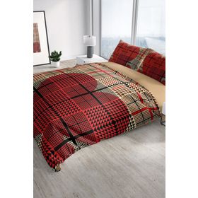 Monohome Square Heart 3D Renkli Çift Kişilik 200x220 cm Nevresim Takımı