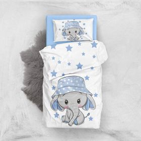 Monohome Star Elephant 3d Pamuk Saten Bebek Nevresim Takımı