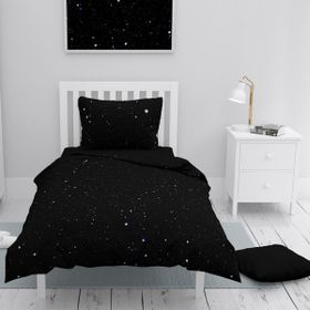 Monohome Starly Night 3D Pamuk Saten Tek Kişilik 160x220 cm Nevresim Takımı