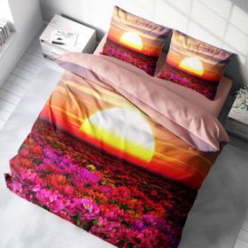 Monohome Sunset 3D Dijital Baskılı Çift Kişilik Nevresim Takımı