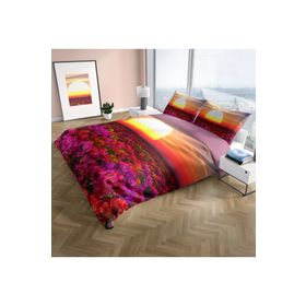 Monohome Sunset 3D Pamuk Saten Çift Kişilik 200x220 cm Nevresim Takımı