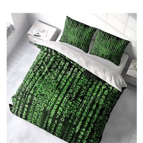 Monohome The Coder 3D Pamuk Saten Çift Kişilik 200x220 cm Nevresim Takımı