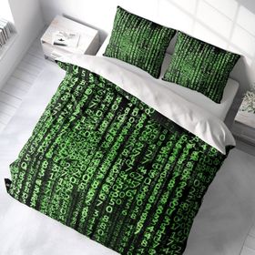 Monohome The Coder 3D Pamuk Saten Çift Kişilik 200x220 cm Nevresim Takımı