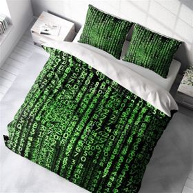 Monohome The Coder 3D Pamuk Saten Çift Kişilik 200x220 cm Nevresim Takımı
