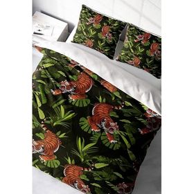 Monohome Tigers Naturel Renkli Çift Kişilik 200x220 cm Nevresim Takımı