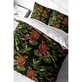 Monohome Tigers Naturel Renkli Çift Kişilik 200x220 cm Nevresim Takımı