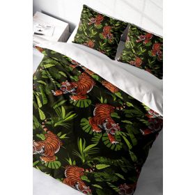 Monohome Tigers Naturel Renkli Çift Kişilik 200x220 cm Nevresim Takımı