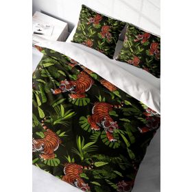Monohome Tigers Naturel Renkli Çift Kişilik 200x220 cm Nevresim Takımı