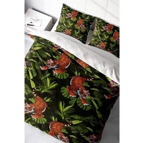 Monohome Tigers Naturel Renkli Çift Kişilik 200x220 cm Nevresim Takımı