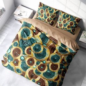 Monohome Vintage Design 3D Pamuk Saten Çift Kişilik Nevresim Takımı