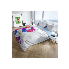 Monohome Viola 3D Dijital Baskılı Renkli Çift Kişilik 200x220 cm Nevresim Takımı