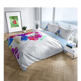 Monohome Viola 3D Dijital Baskılı Renkli Çift Kişilik 200x220 cm Nevresim Takımı