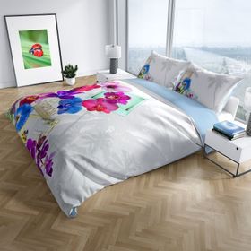 Monohome Viola 3D Pamuk Saten Çift Kişilik 200x220 cm Nevresim Takımı