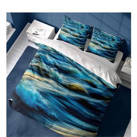 Monohome Wavy Sea 3D Pamuk Saten Çift Kişilik 200x220 cm Nevresim Takımı