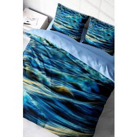 Monohome Wavy Sea 3D Pamuk Saten Çift Kişilik 200x220 cm Nevresim Takımı
