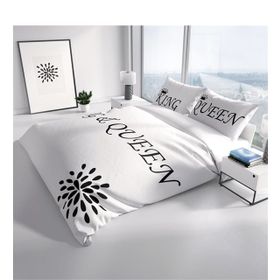 Monohome White King-Queen 3D Renkli Çift Kişilik 200x220 cm Nevresim Takımı