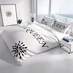 Monohome White King-Queen 3D Renkli Çift Kişilik 200x220 cm Nevresim Takımı