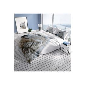 Monohome White Wolf Naturel Renkli Çift Kişilik 200x220 cm Nevresim Takımı