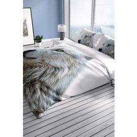 Monohome White Wolf Naturel Renkli Çift Kişilik 200x220 cm Nevresim Takımı