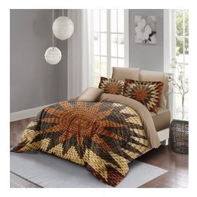 Monohome Wicker Flower 3d Pamuk Saten Çift Kişilik Nevresim Takımı