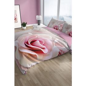 Monohome Wild Rose 3D Pamuk Saten Çift Kişilik 200x220 cm Nevresim Takımı