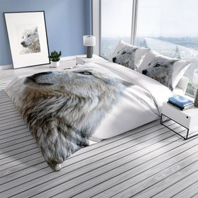 Monohome Wolf 3D Pamuk Saten Çift Kişilik 200x220 cm Nevresim Takımı