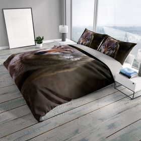 Monohome WolfEyes 3D Renkli Çift Kişilik 200x220 cm Nevresim Takımı