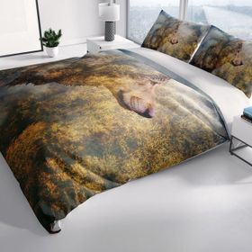 Monohome WolfFace 3D Renkli Çift Kişilik 200x220 cm Nevresim Takımı