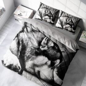 Monohome Wolfie 3D Renkli Çift Kişilik 200x220 cm Nevresim Takımı