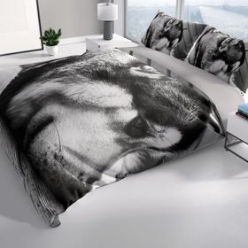 Monohome Wolfie 3D Renkli Çift Kişilik 200x220 cm Nevresim Takımı